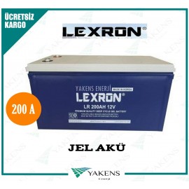 200 Amper Lexron Jel Akü K  Yeni Tarihli  (Güney Kore)