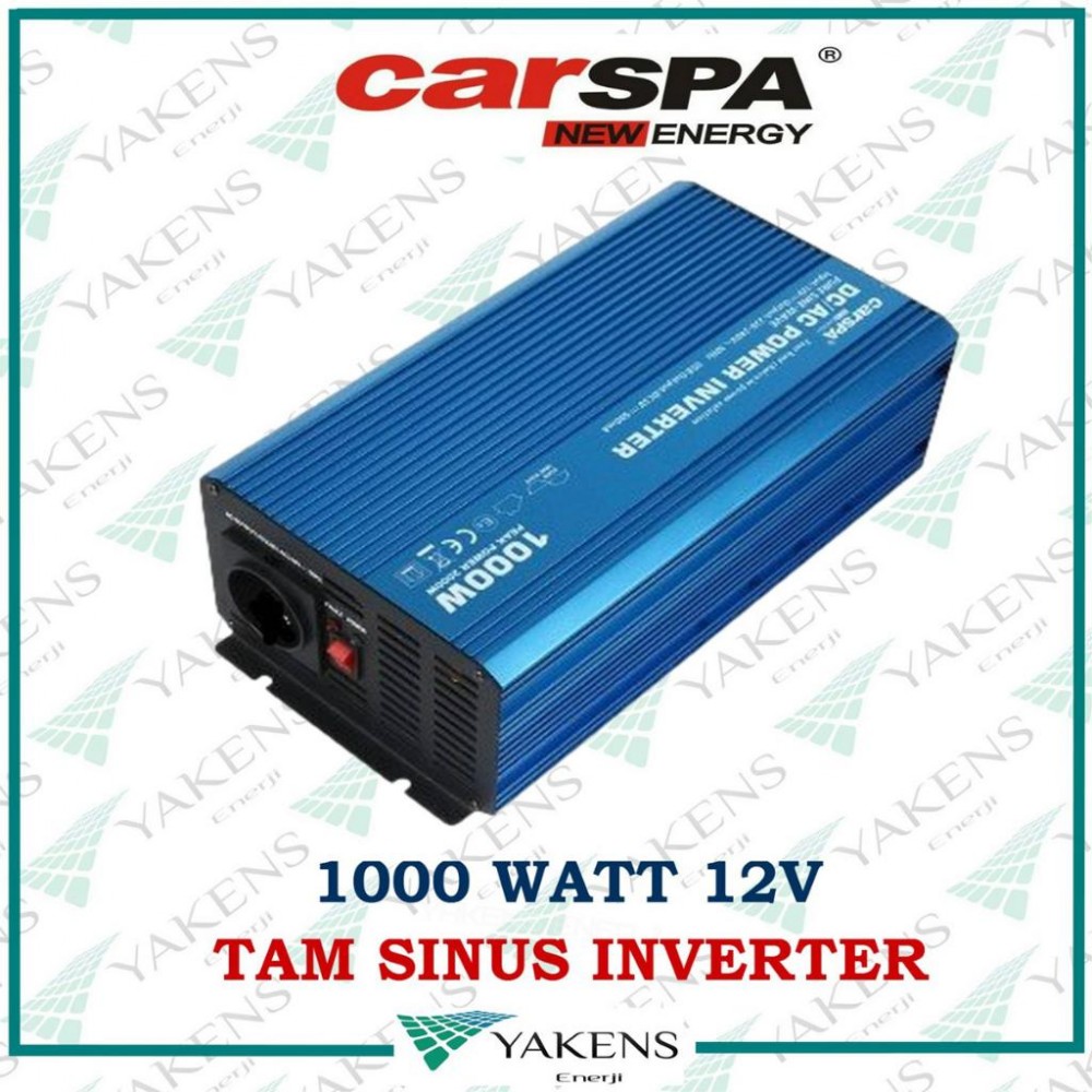 1000 Watt 12V Tam Sinüs İnverter Carspa