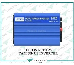 1000 Watt 12V Tam Sinüs İnverter Lexron 