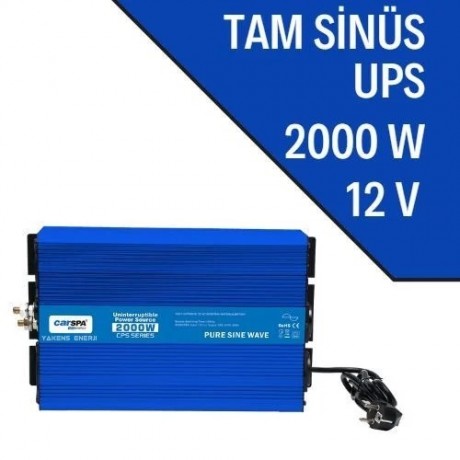2000 Watt 12V UPS (Şebeke Şarjlı) Tam Sinüs İnverter Carspa