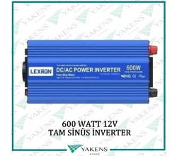 600 Watt 12V Tam Sinüs İnverter Lexron 