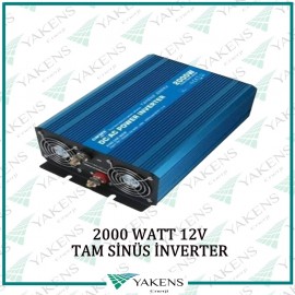 2000 Watt 12V Tam Sinüs İnverter Carspa