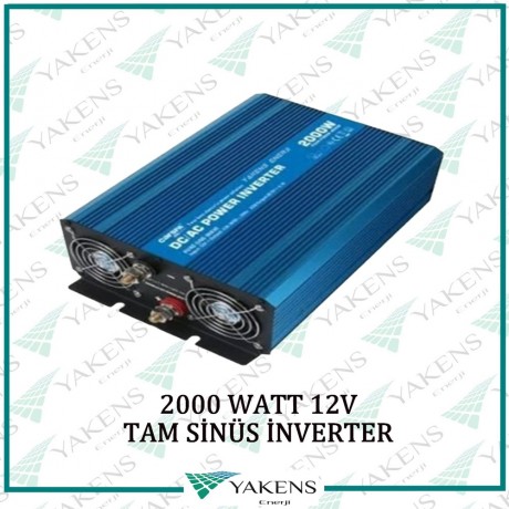 2000 Watt 12V Tam Sinüs İnverter Carspa