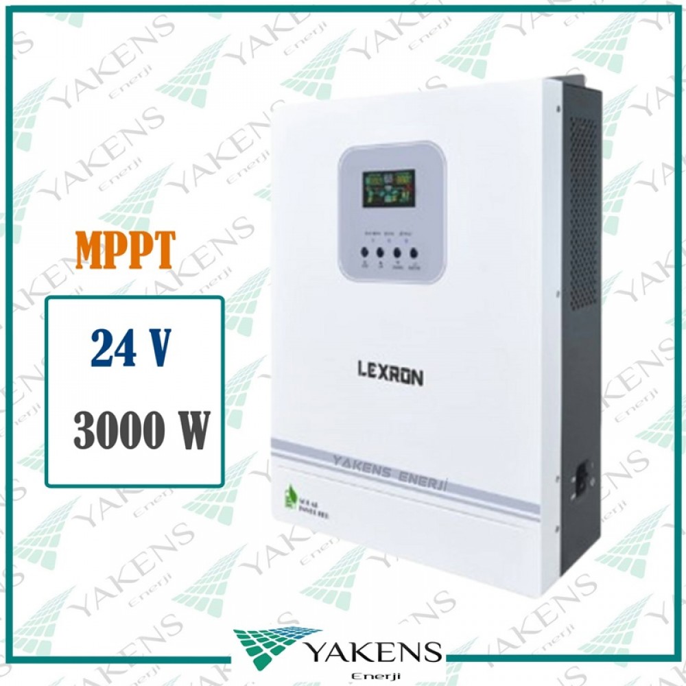 3000 Watt 3KW 24V 80A MPPT Şarjlı Tam Sinüs Akıllı İnverter Yüksek Voltajlı