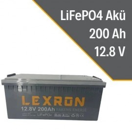 200 Ah 12.8V LiFePO4 Pil Lityum Akü Lexron