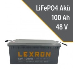 100Ah 48V LiFePO4 Pil Lityum Akü Lexron 