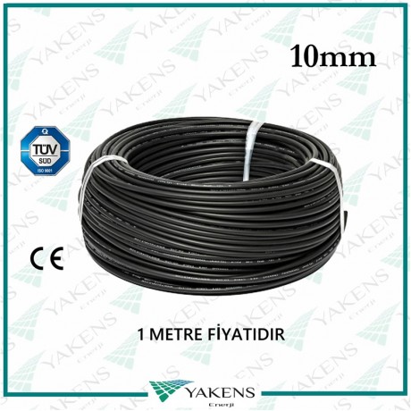 10MM SOLAR KABLO SİYAH