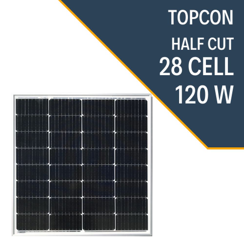 120 Watt Half Cut Monokristal Güneş Paneli Lexron