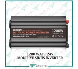 1200 Watt 24V Modifiye Sinüs İnverter Lexron 