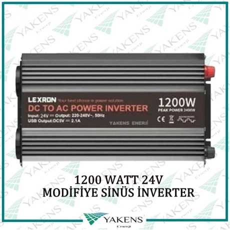 1200 Watt 24V Modifiye Sinüs İnverter Lexron