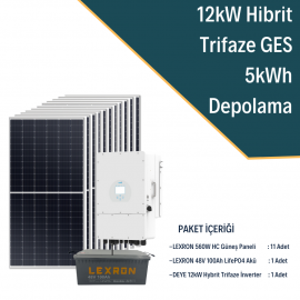 12KW TRİFAZE HİBRİT SİSTEM 1 12KW TRİFAZE HİBRİT SİSTEM 1