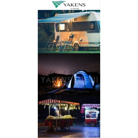 12V 30W Solar Led Ampul Beyaz Renk Ampul Yüksek Işık Gücü