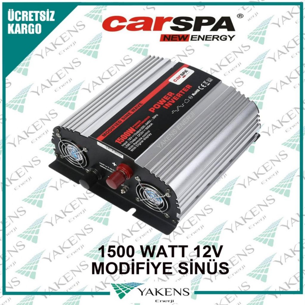 1500 Watt 12V Modifiye İnverter Carspa