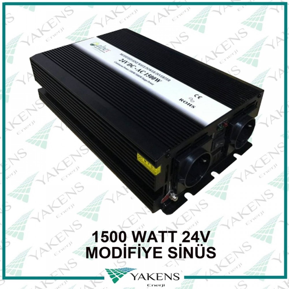 1500 Watt 24 Volt Modifiye Sinüs İnverter Alpex 