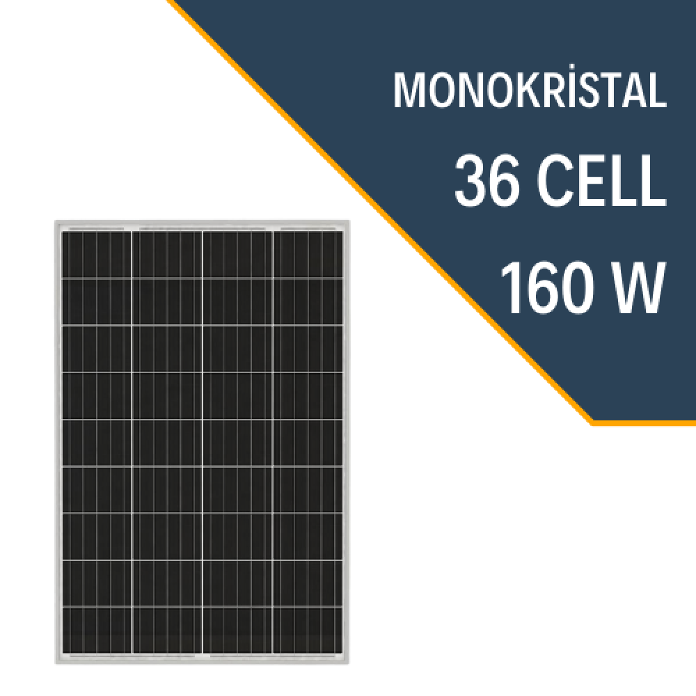 160 Watt 12V Monokristal Güneş Paneli Lexron