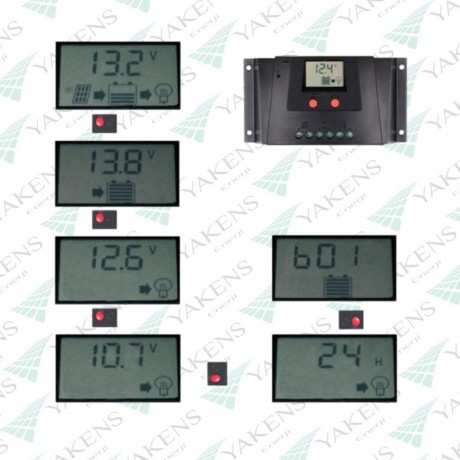 20 Amper 12/24V Solar Şarj Kontrol Cihazı Lexron