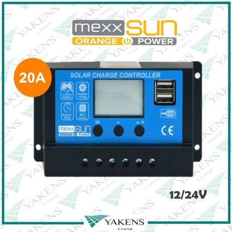 20 Amper 12/24V Solar Şarj Kontrol Cihazı Mexxsun