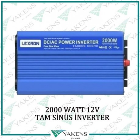 2000 Watt 12V Tam Sinüs İnverter Lexron