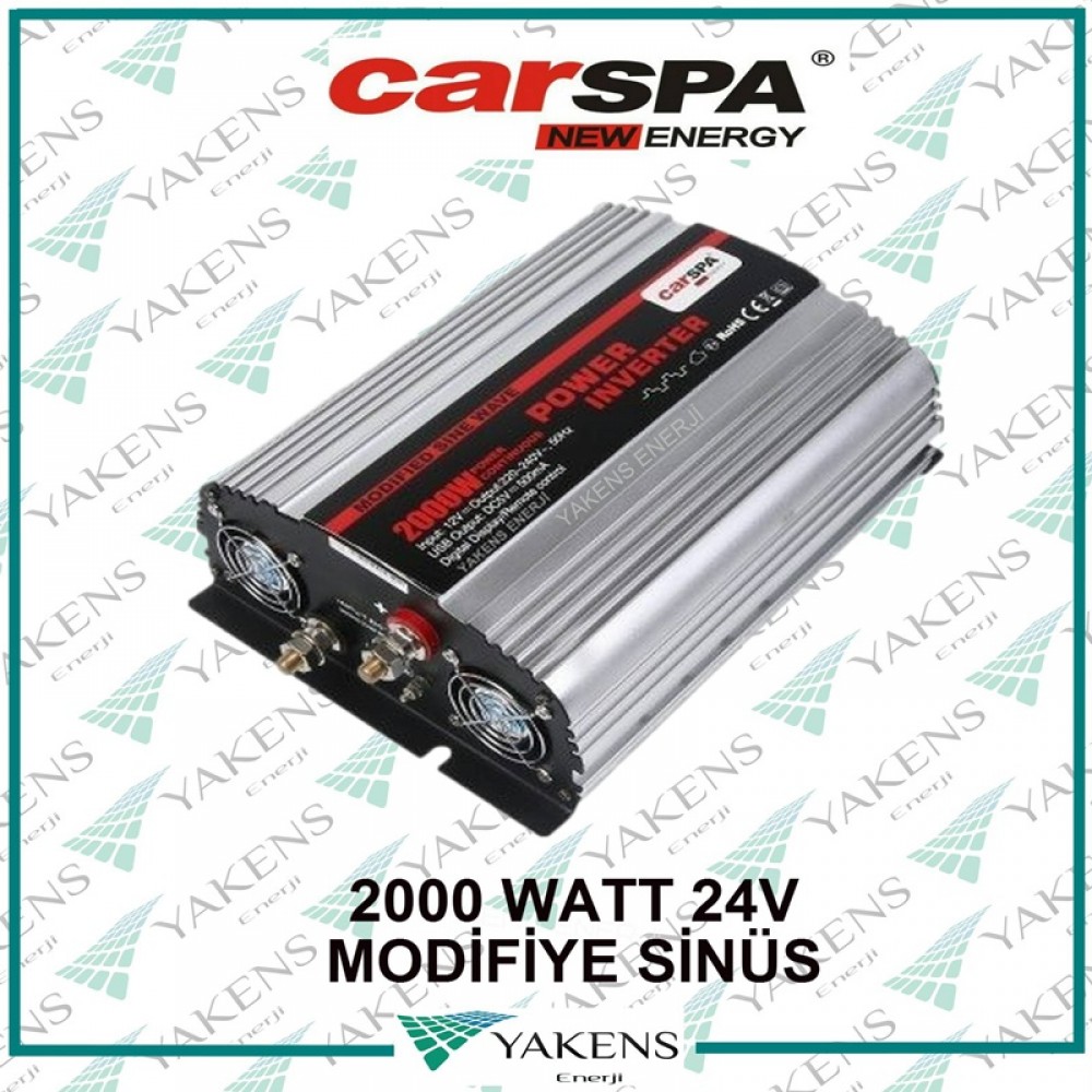 2000 Watt 24V Modifiye Sinüs İnverter Carspa
