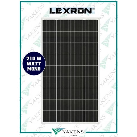 210 Watt 12V Monokristal Güneş Paneli Lexron