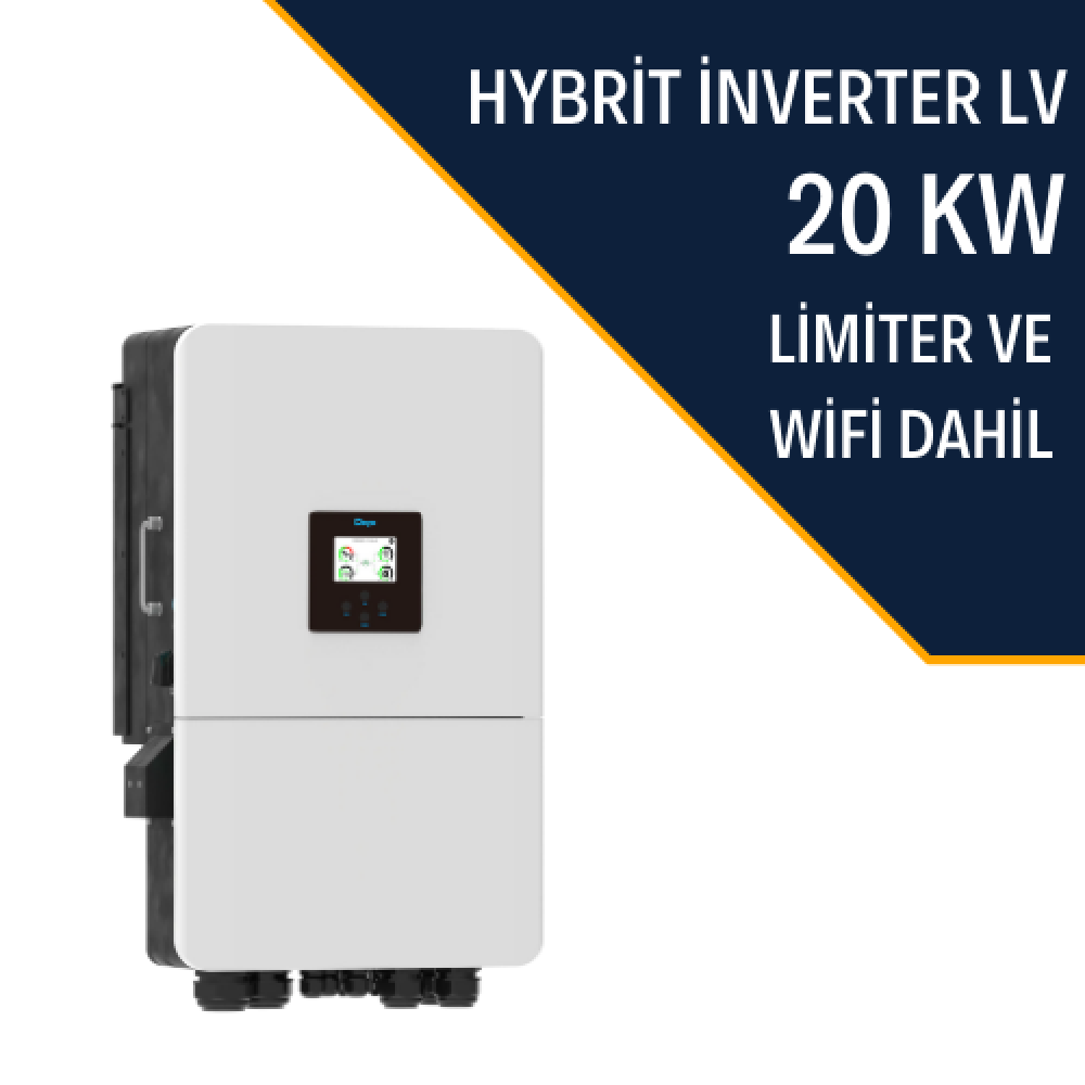20 Kw Hibrit Trifaze LV İnverter Deye