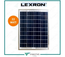 22 Watt 12V Polikristal Güneş Paneli Lexron 