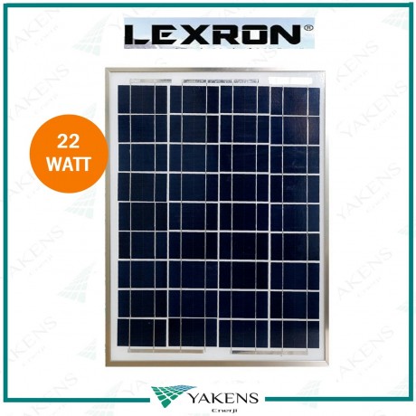 22 Watt 12V Polikristal Güneş Paneli Lexron