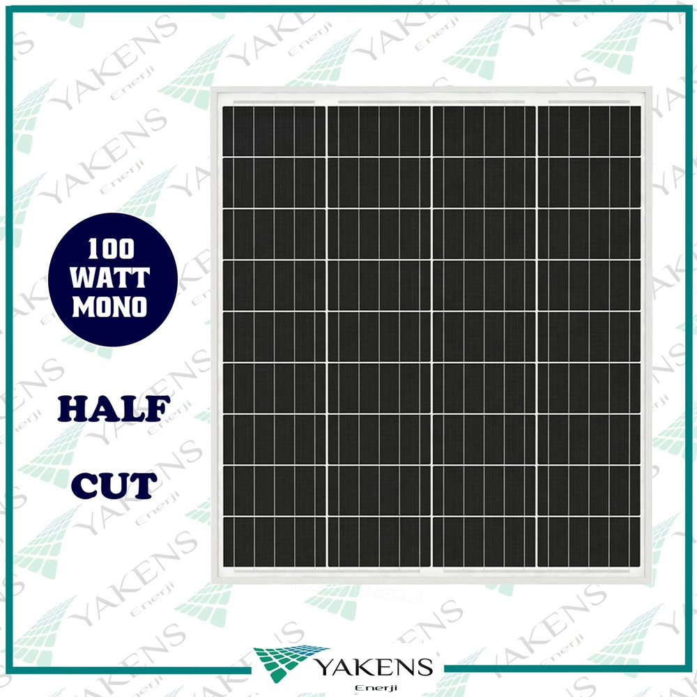 100W Half Cut Monokristal Güneş Paneli Lexron
