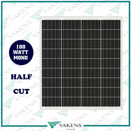 100W Half Cut Monokristal Güneş Paneli Lexron