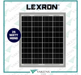 25 Watt 12V Monokristal Güneş Paneli Lexron 