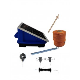 25000 Volt Kompakt Aç Kapa Panelli Akülü Çit Cihazı Tam Set