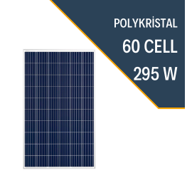 295W Polikristal Güneş Paneli A Kalite 295 Watt 24 