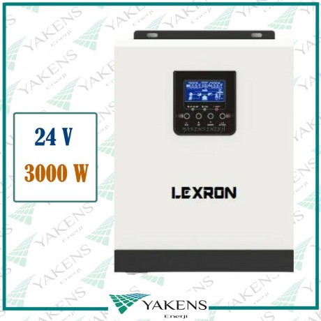 3000W 3Kw 24V Tam Sinüs Akıllı İnverter 50A Pwm Solar Şarj Lexron