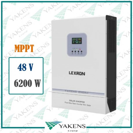 6200 Watt 6.2KW 48V 100A MPPT Şarjlı Tam Sinüs Akıllı İnverter Yüksek Voltajlı Paralellenebilir