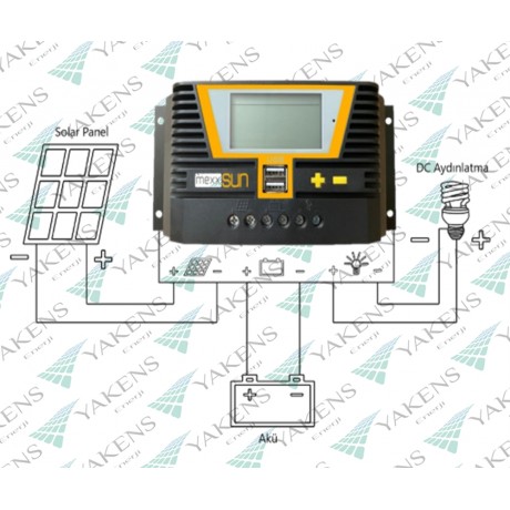 40 Amper 12/24/48V Solar Şarj Kontrol Cihazı Mexxsun