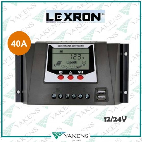 40 Amper 12/24V Solar Pwm Şarj Kontrol Cihazı Lexron