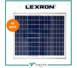42 Watt 12V Polikristal Güneş Paneli Lexron 