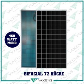 460 Watt Bıfacıal Monokristal Güneş Paneli 72 Hücreli Lexron