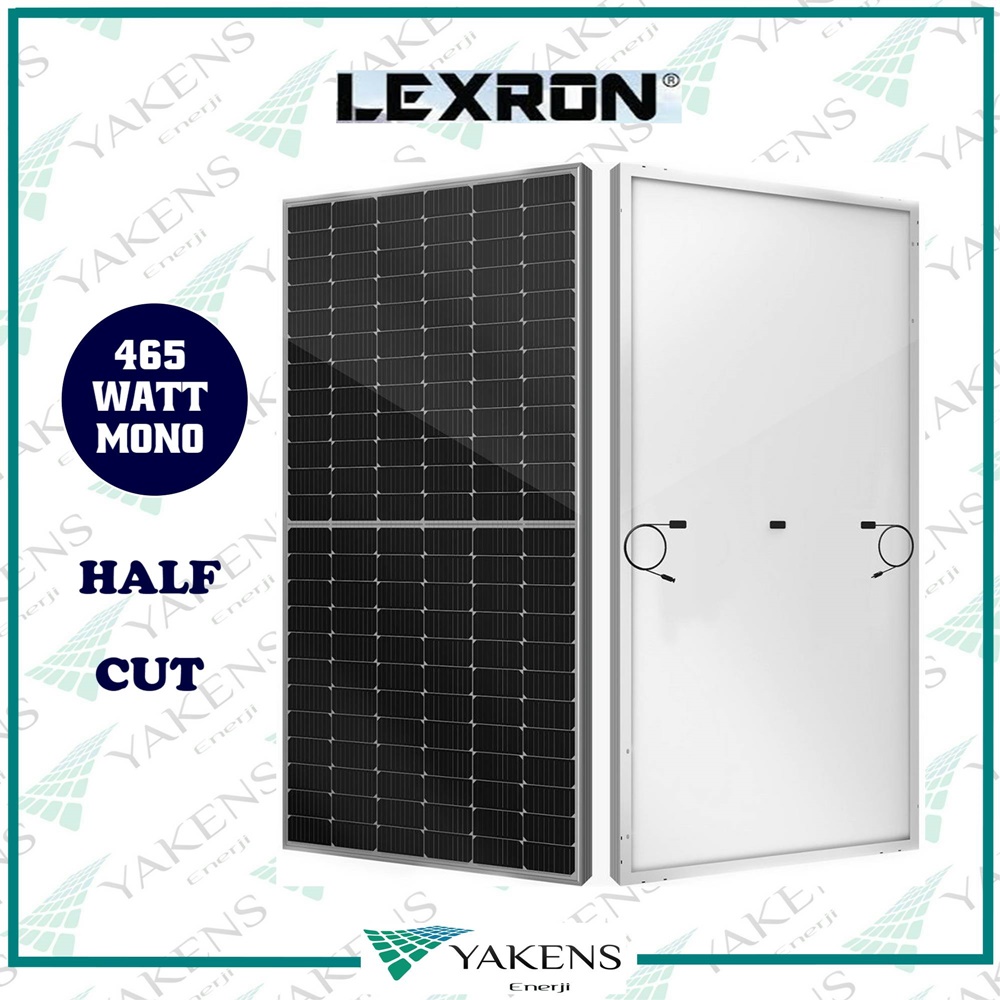 465W Half Cut Monokristal Güneş Paneli Lexron