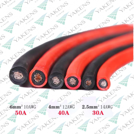 4MM SOLAR KABLO SİYAH