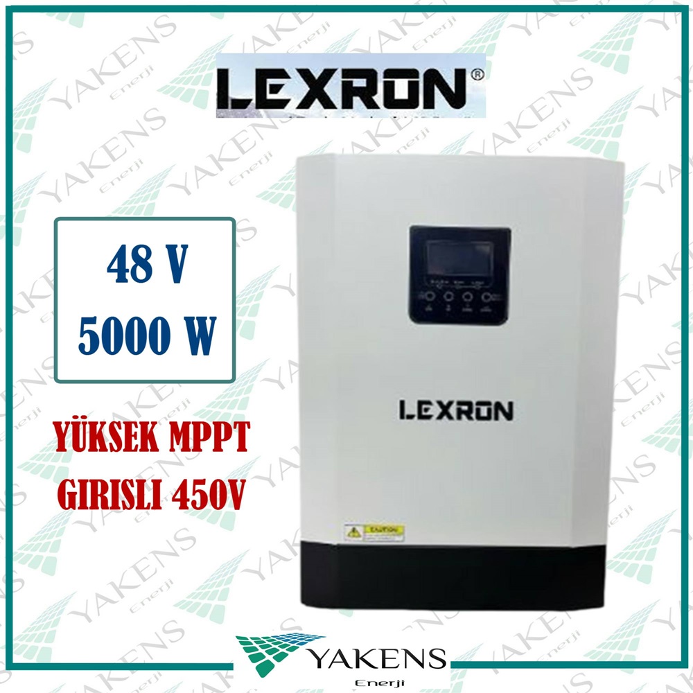5.5 KW 48V 120-500VDC Yüksek MPPT Şarjlı Akıllı İnverter Lexron