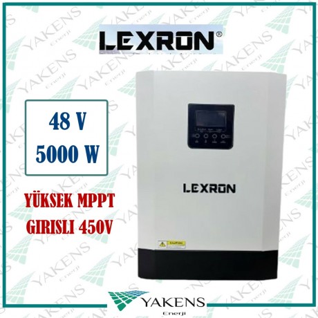 5.5 KW 48V 120-500VDC Yüksek MPPT Şarjlı Akıllı İnverter Lexron