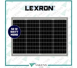 50 Watt 12V Monokristal Güneş Paneli Lexron 