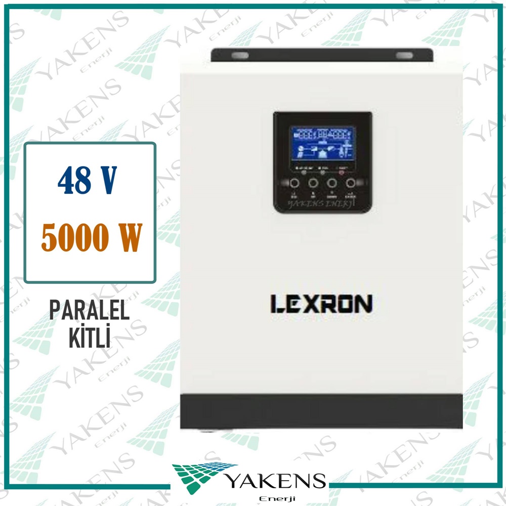5000W 5Kw 48V Parallelenebilir Tam Sinüs Akıllı İnverter Pwm Lexron