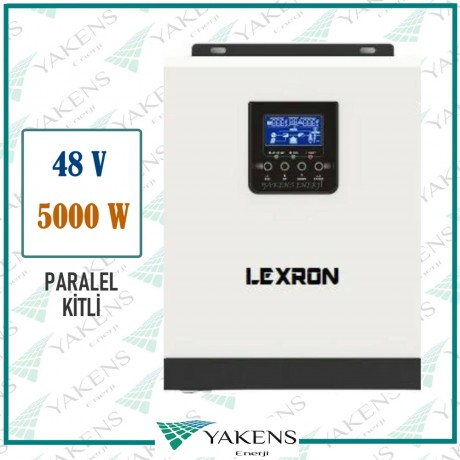 5000W 5Kw 48V Parallelenebilir Tam Sinüs Akıllı İnverter Pwm Lexron