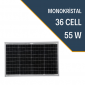 55 Watt 12V Monokristal Güneş Paneli Lexron