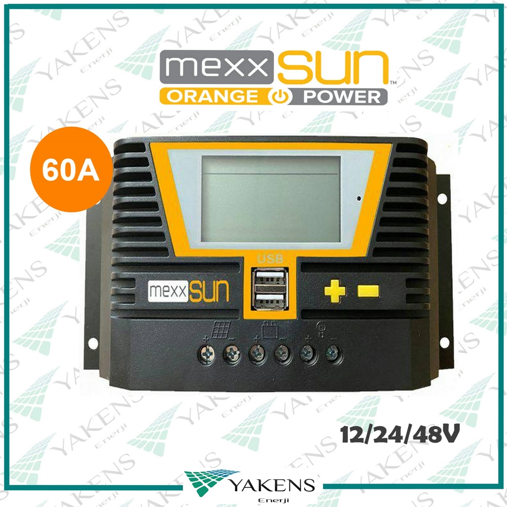 60 Amper 12/24/48V Solar Şarj Kontrol Cihazı Mexxsun