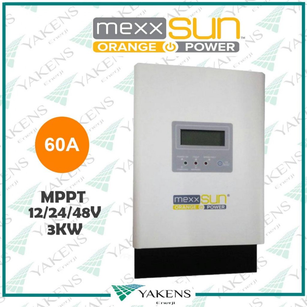 60 Amper Mppt 12/24/48V Solar Şarj Cihazı Mexxsun  (SCC-MPPT-3K)