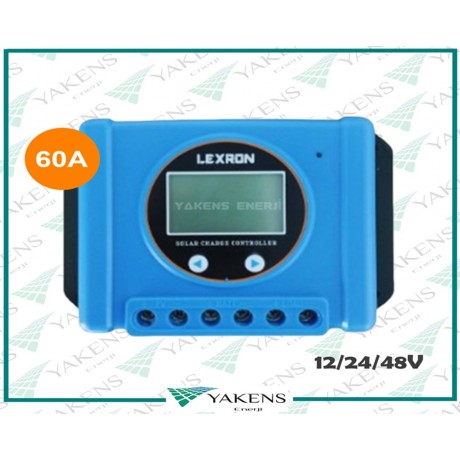 60 Amper 12/24/48V Solar Pwm Şarj Kontrol Cihazı Lexron