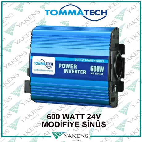 600W 24V Modifiye Sinüs İnverter Tommatech
